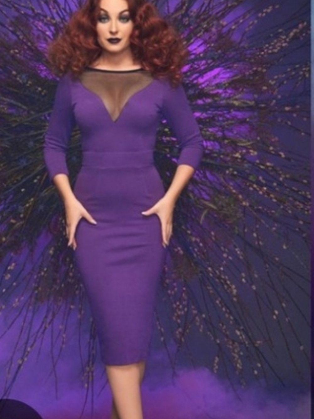 Purple Dress. Elvira Collection